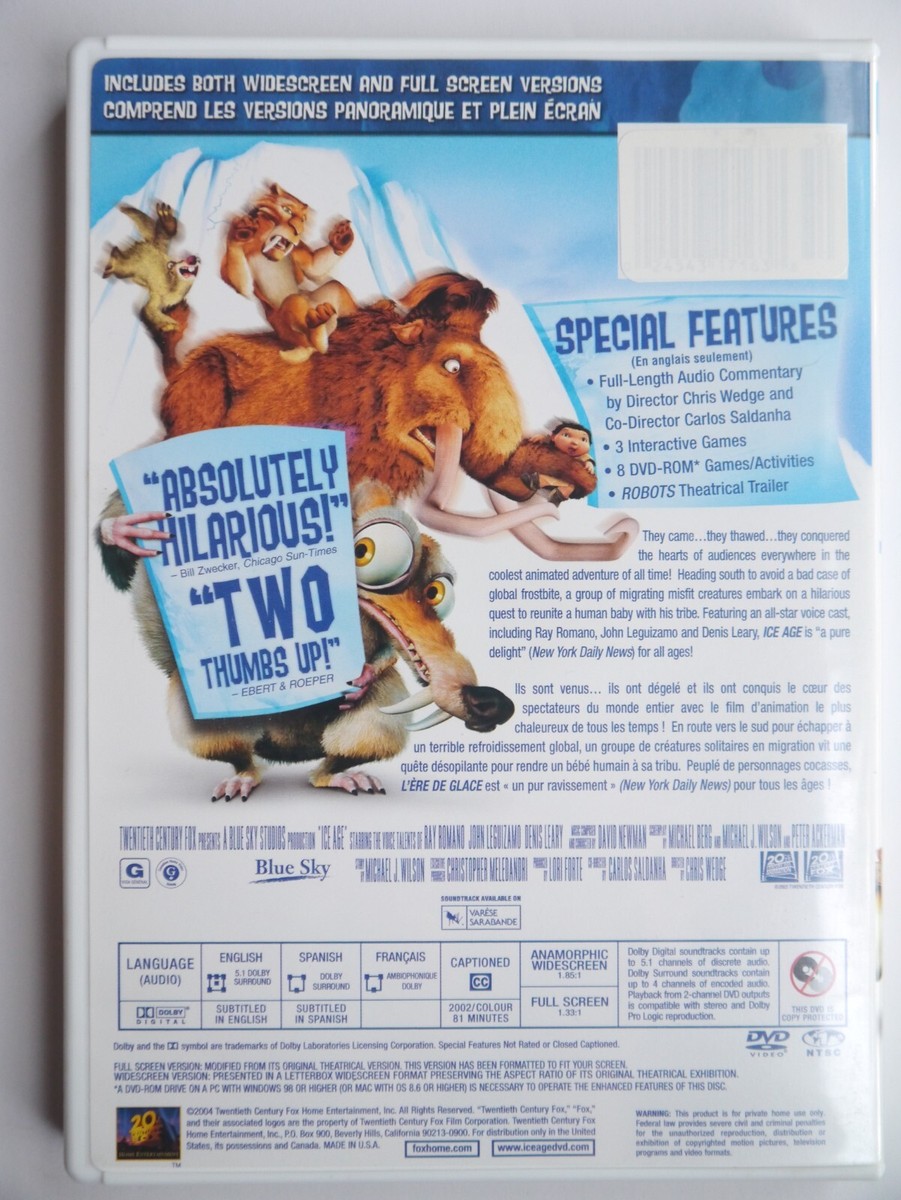 D-13) Ice Age. DVD | eBay