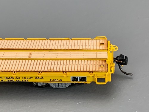 HO Intermountain 46404-10 60’ Wood Deck Flat Car Union Pacific #52578 HO3812 - Picture 8 of 10