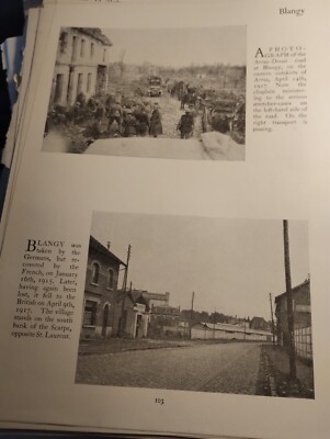 A2z Ephemera 1938 Picture WW1 Then And Now Blangy 