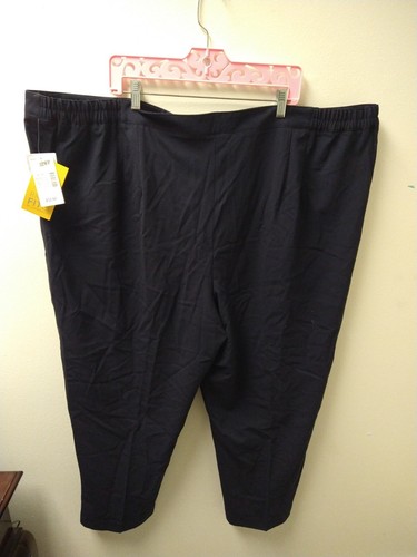 Pantalones de vestir Maggie Barnes by Catherines 32WP azul marino calce derecho elásticos 54" W nuevos con etiquetas - Imagen 2 de 7
