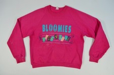 VTG 80s Bloomies Bloomingdale Rock N Roll Crewneck Raglan Sleeve Sweatshirt Pink