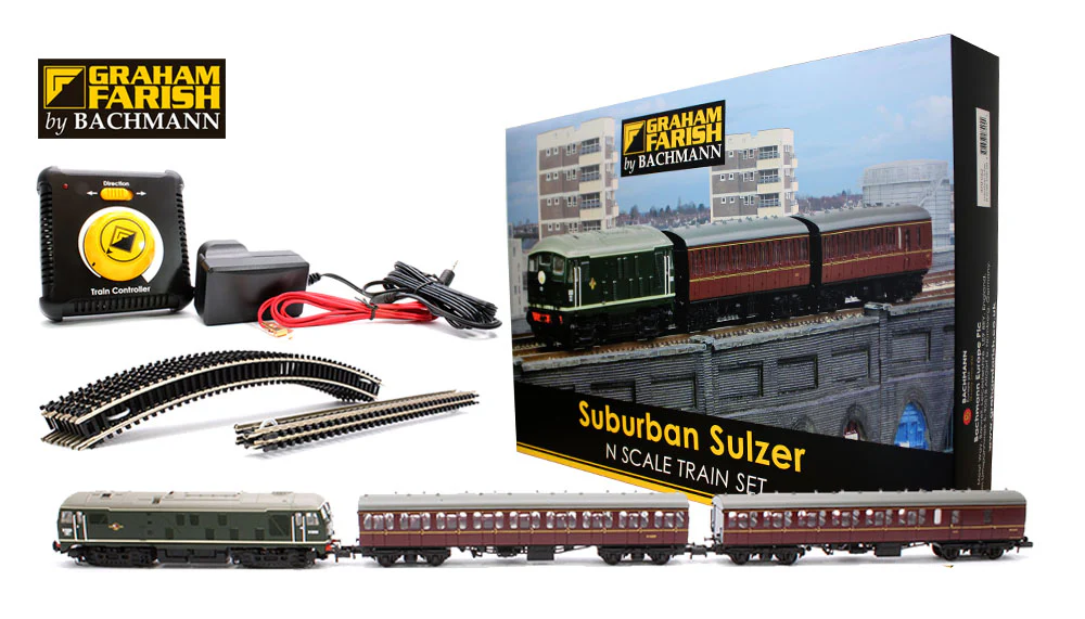 Graham Farish N Gauge Suburban Sulzer Train Set Model Railway Set Boxed  370-062