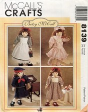 McCall's 8139 Betsy McCall's 18" Doll Clothes Wardrobe UNCUT Sewing Pattern