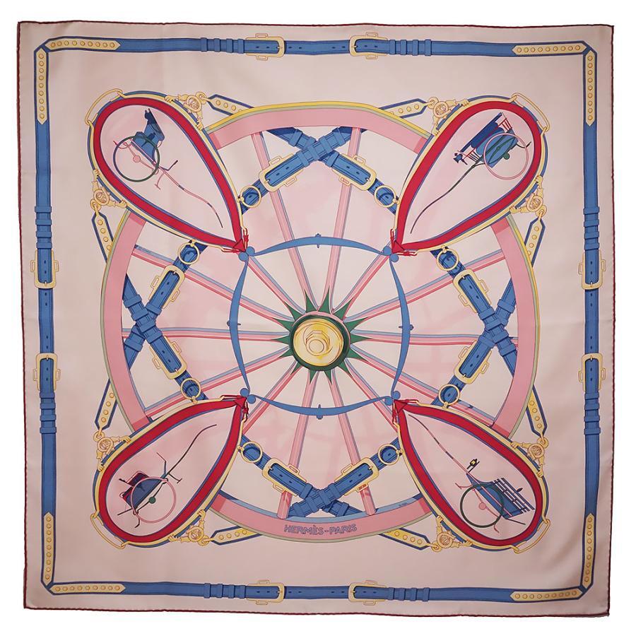 エルメス(Hermes) カレ90 シュミーズ En Roue Libre HERMES Carre 90x90cm En Roue Libre Wheel to Freedom Scarf