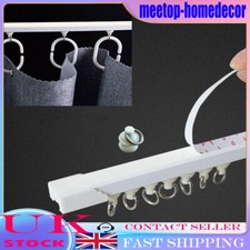 3M Self-adhesive Curtain Track Coiled Curtain Rail Glider For Any Window Bay