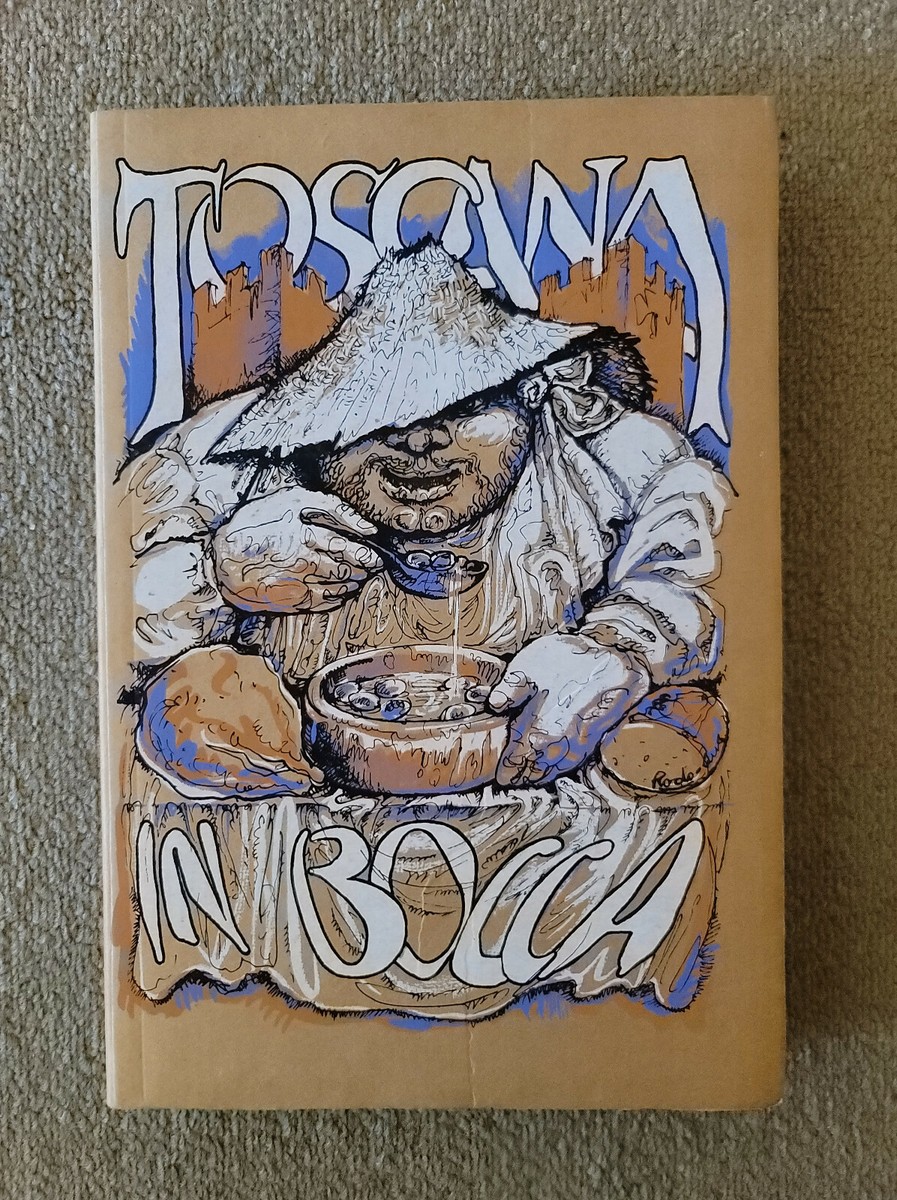 ヴィンテージ in bocca veneto, toscana 料理本　レア Toscana in Bocca Rare Italian Cardboard Cookbook - Edikronos 1981