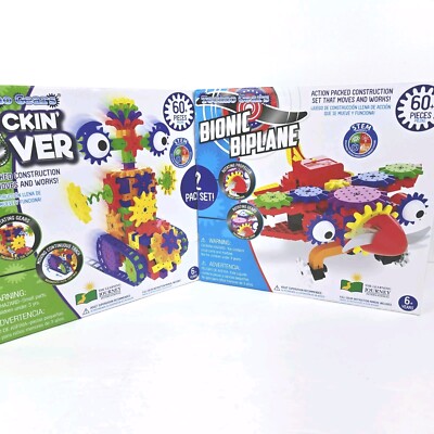 Techno Gears Rockin' Rover & Bionic Bi-Plane, 2-pack