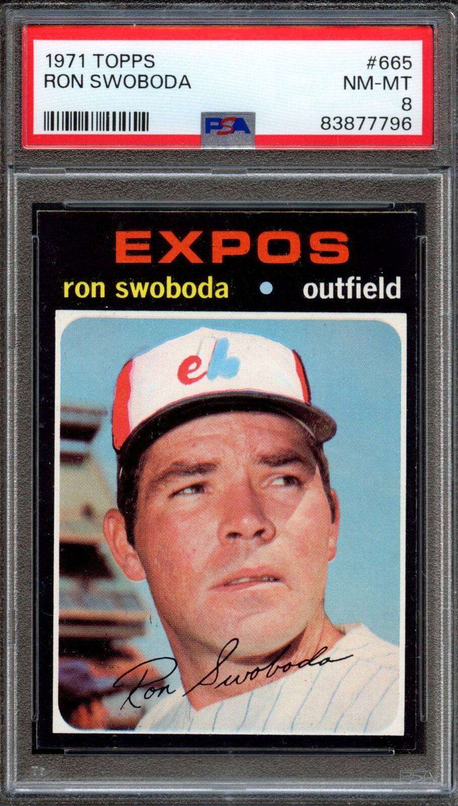 BB - 1971 - Topps - #665 - Ron Swoboda - PSA 8 - NM-MT