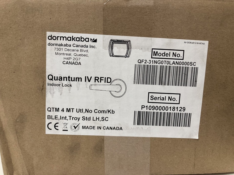 Dormakaba Saflok Quantum IV RFID LH Indoor Hotel Door Lock QF2 ...