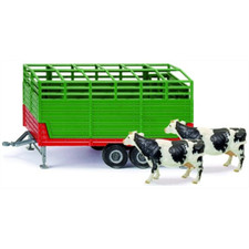 Siku 1:32 Scale Livestock Trailer w/2 Cows