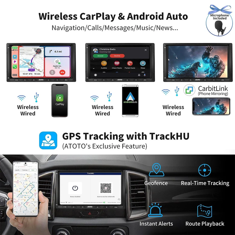 ATOTO S8MS 7" Autoradio 2Din Android 4+32G LTE 4G integrato 2Bluetooth aiChatGPT - Immagine 4 di 4