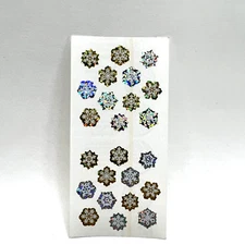 Sandylion Snowflake Stickers Prismatic Glitter Winter Christmas Scrapbooking