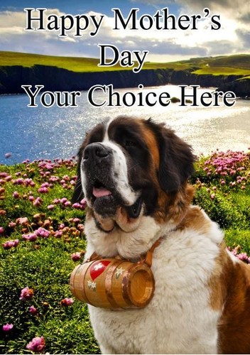 bernard mothers day personalised greeting card pid102 mum mummy