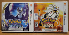 Brand New Pokémon Moon + Pokémon Sun for 3DS - 2 game bundle!