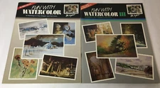 Lot of 2 Fun With Watercolor Books 1 & 3 Tom Lynch #1 SIGNED Art Technique