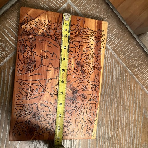 Barniz de árboles de placa de arte para quemar madera de lobo - Imagen 4 de 5