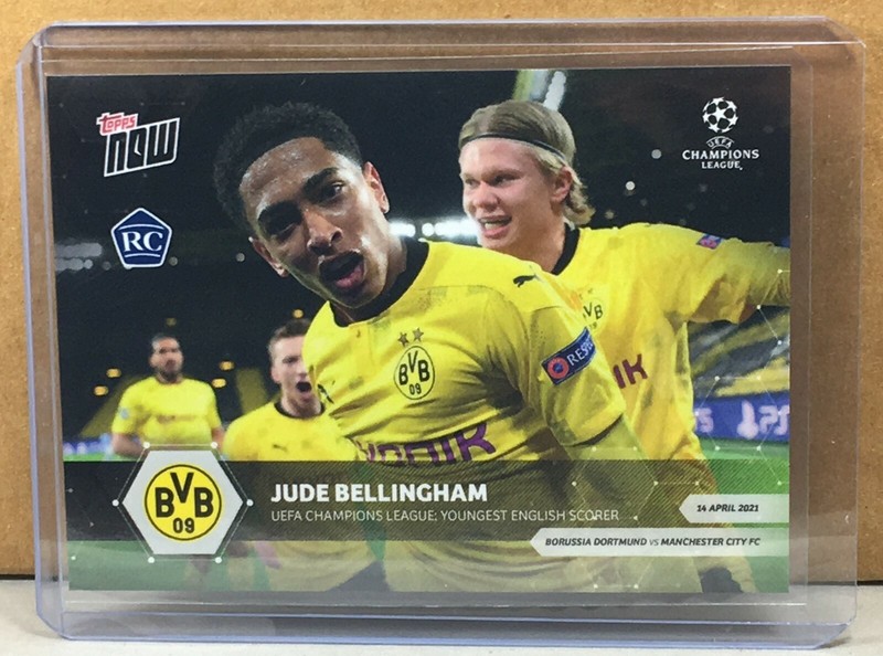 2021 TOPPS NOW #65 JUDE BELLINGHAM ROOKIE UEFA Champions League youngest English
