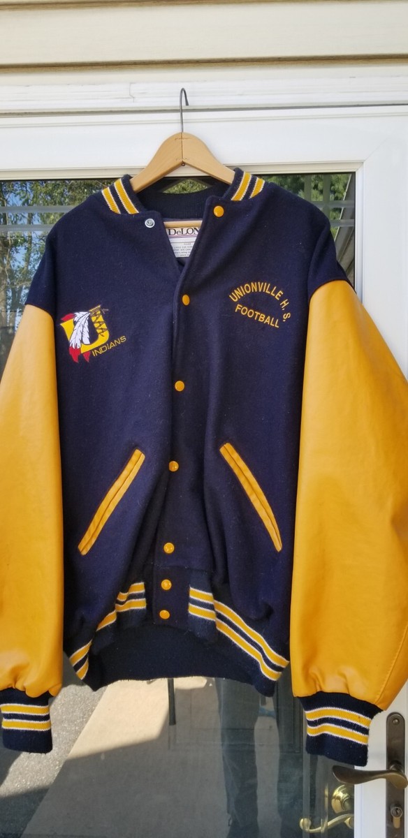 Unionville High School PA Football Letterman Jacket Indians | eBay