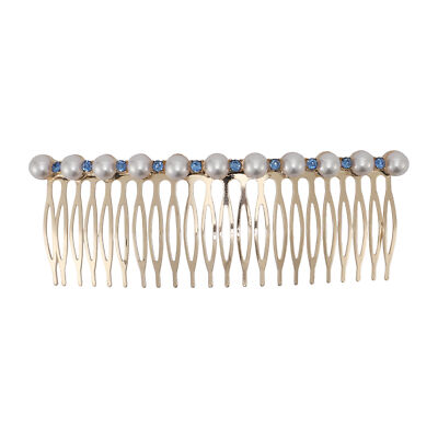 1 Pc Women Faux Pearl Hair Insert Comb for Straight Thick Wavy Curly Hair