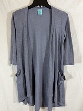 HIP Medium Blue Knit Cardigan Shrug
