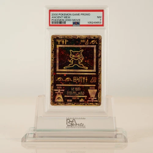 2000 Pokemon Ancient Mew PSA 7 Double Holo Movie Promo Vintage Card