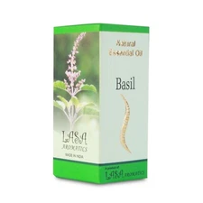 Lasa Aromatics 100% Natural Essential Oil Basil fragrance Pure & Herbal 10ML