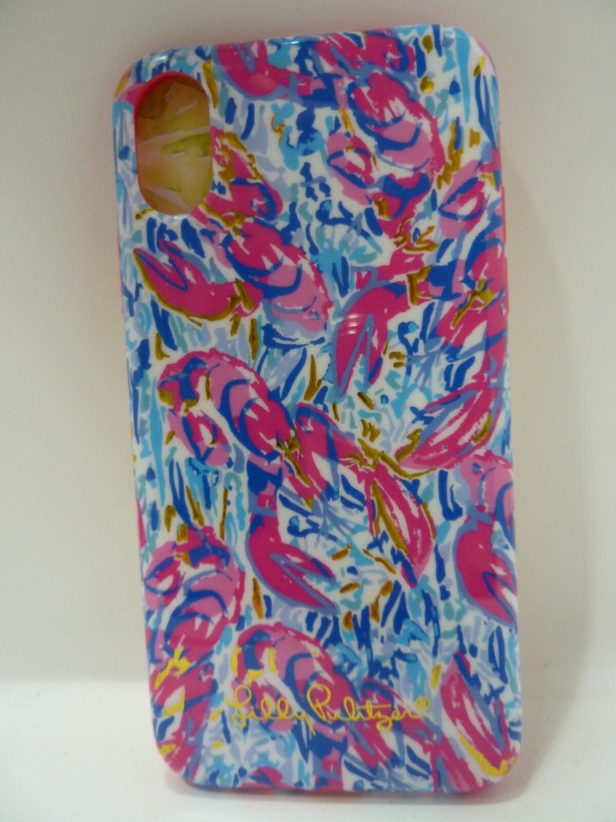 NEW LILLY PULITZER PHONE CASE BLUE RED NEW LILLY PULITZER PHONE CASE BLUE RED
