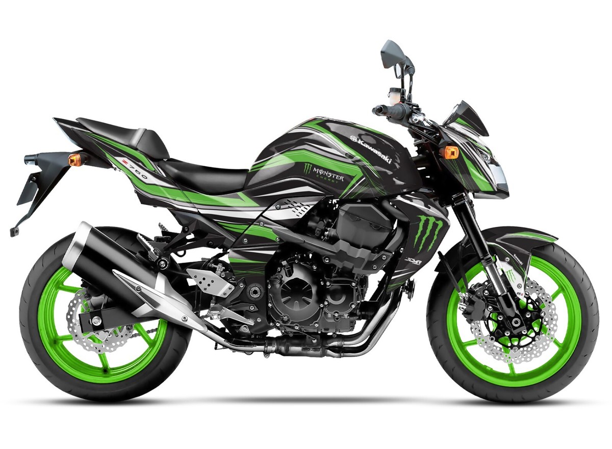 Kawasaki Z750 Pezzi Kawasaki Stickers Kit Kawasaki Z750 Graphic