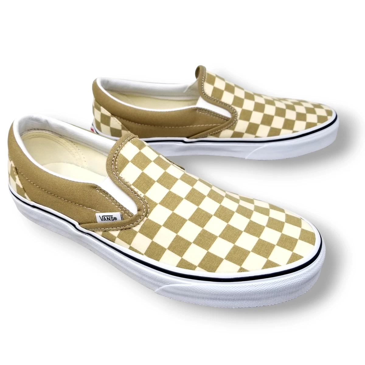 VANS CLASSIC SLIP ON CHECKERBOARD Cornstalk US Men s 8.5 Women s 10