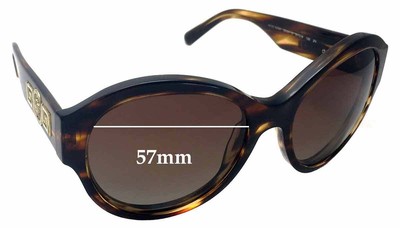 SFx Replacement Sunglass Lenses Fits Versace Mod 4254 - 57mm Wide