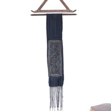 Vintage Indigo Dyed Embroidered Belt