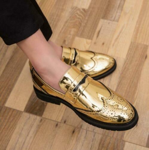 Patent Leather Shoes Moccasin Slip 