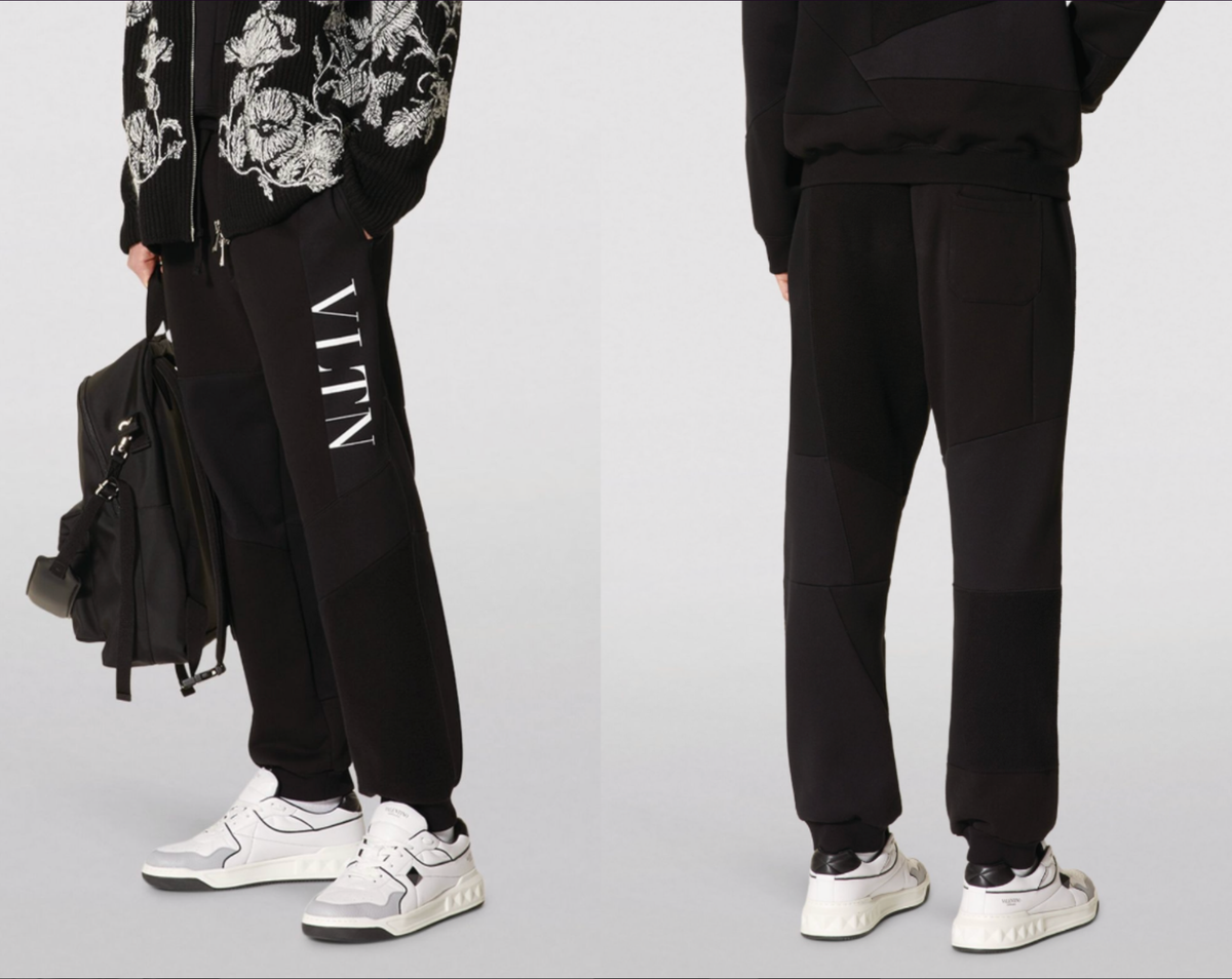 VALENTINO VLTN PATCHWORK SWEATPANTS Trousers Jogger Jogging-Hose 