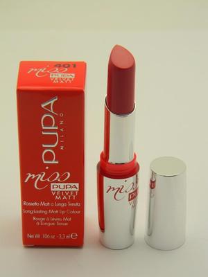 Miss PUPA Long-Lasting Velvet Matt Lipcolour Lipstick 401 Strawberry 3,3ml