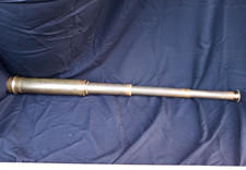 Antique Nautical Telescope 34.5" unsigned 19th Cent Brass needs attention