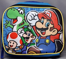 SUPER MARIO BROS. LUIGI YOSHI Kids BPA-Free Insulated Lunch Tote Bag Box