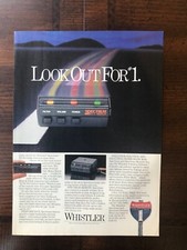 1985 vintage original print ad Whistler Spectrum Radar Detectors