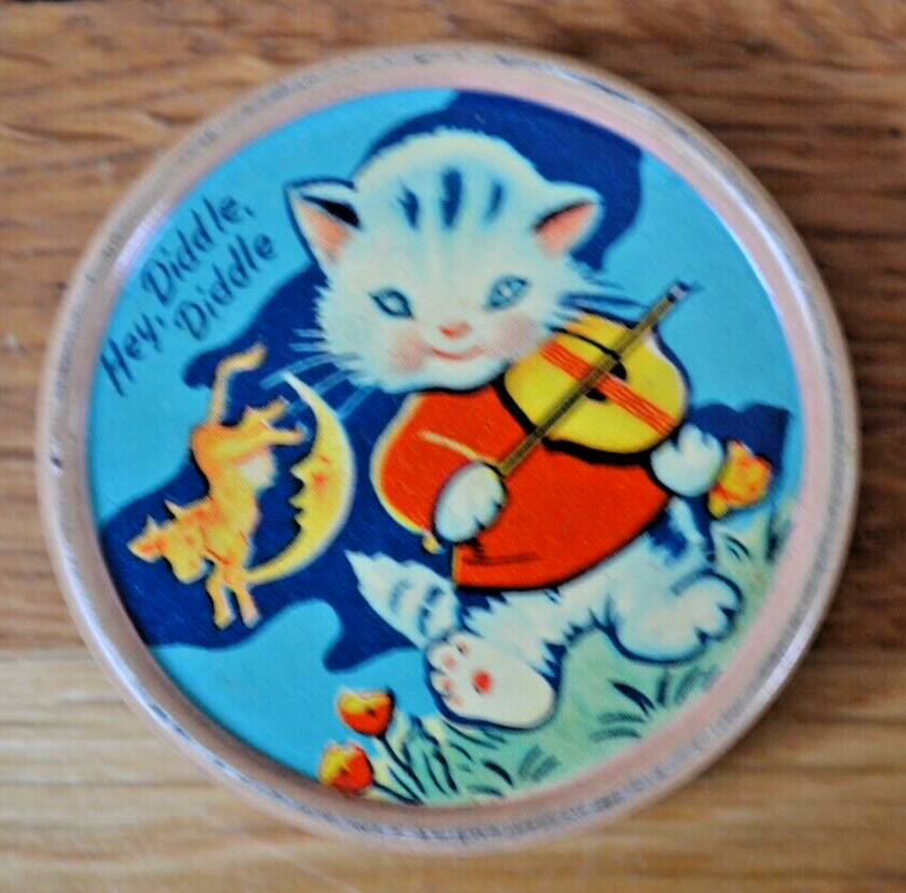 Vintage Chad Valley Stacking Tins Nursery Rhymes & Alphabet. c.1950s