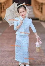 Thai Traditional JitLaDa Dress Girl Kid Blouse Skirt Wedding Accessor SongKran