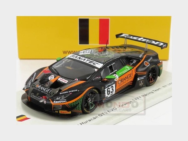 1:43 Spark Lamborghini Huracan Gt3 Evo #63 Spa 2021 Bortolotti Mapelli SB436 Mod-image