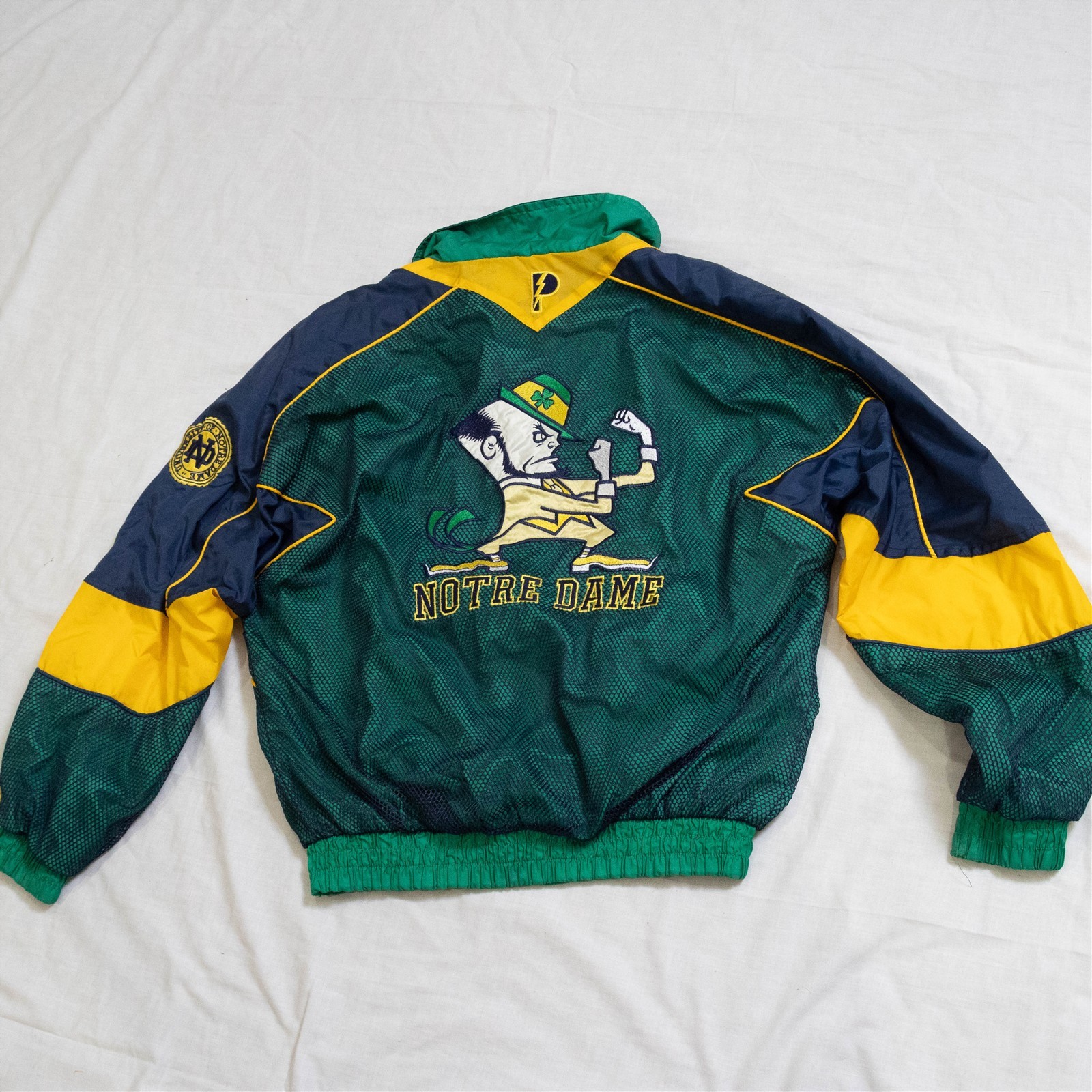 Notre Dame Fighting Irish Wildly Vintage 1980s Pro Player Fishnet Jacket Small image 8
