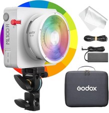 Godox ML100R 110W RGB LED Video Light, with Interchangeable 15  White