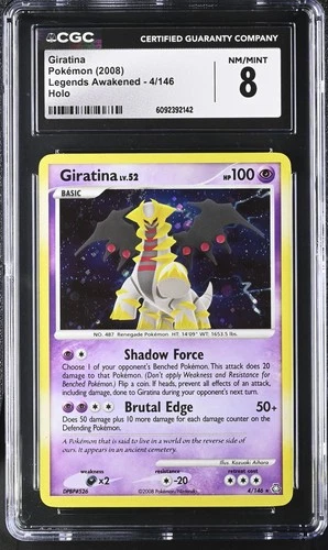 CGC 8 Giratina 2008 Legends Awakened 4/146 Holo Pokemon Card
