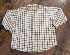 Vintage '80S LL Bean Made In USA Women's XL 100% Cotton Flannel Button-up Shirt