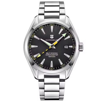Corgeut Automatik Aqua Terra, 41mm, Japan Miyota 8215, Saphir, 50m Dive