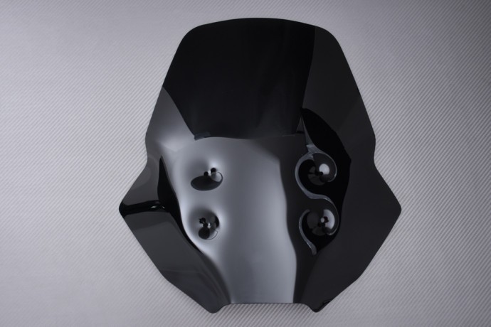 Plus de turbulences avec la bulle VSTROM 800DE en polycarbonate noir
