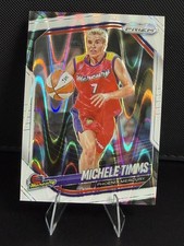 2025 WNBA Panini Prizm Michele Timms White Seismic #133 Mercury