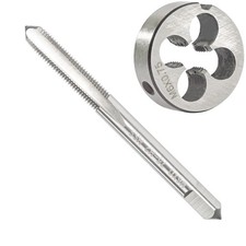 M6 x 0.75 Metric Tap And Die Set HSS Machine Round Thread Right Hand 1 Set