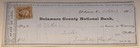 1867 Delaware Ohio, National Bank, (4) Checks, Stamps, Delaware County — photo 2