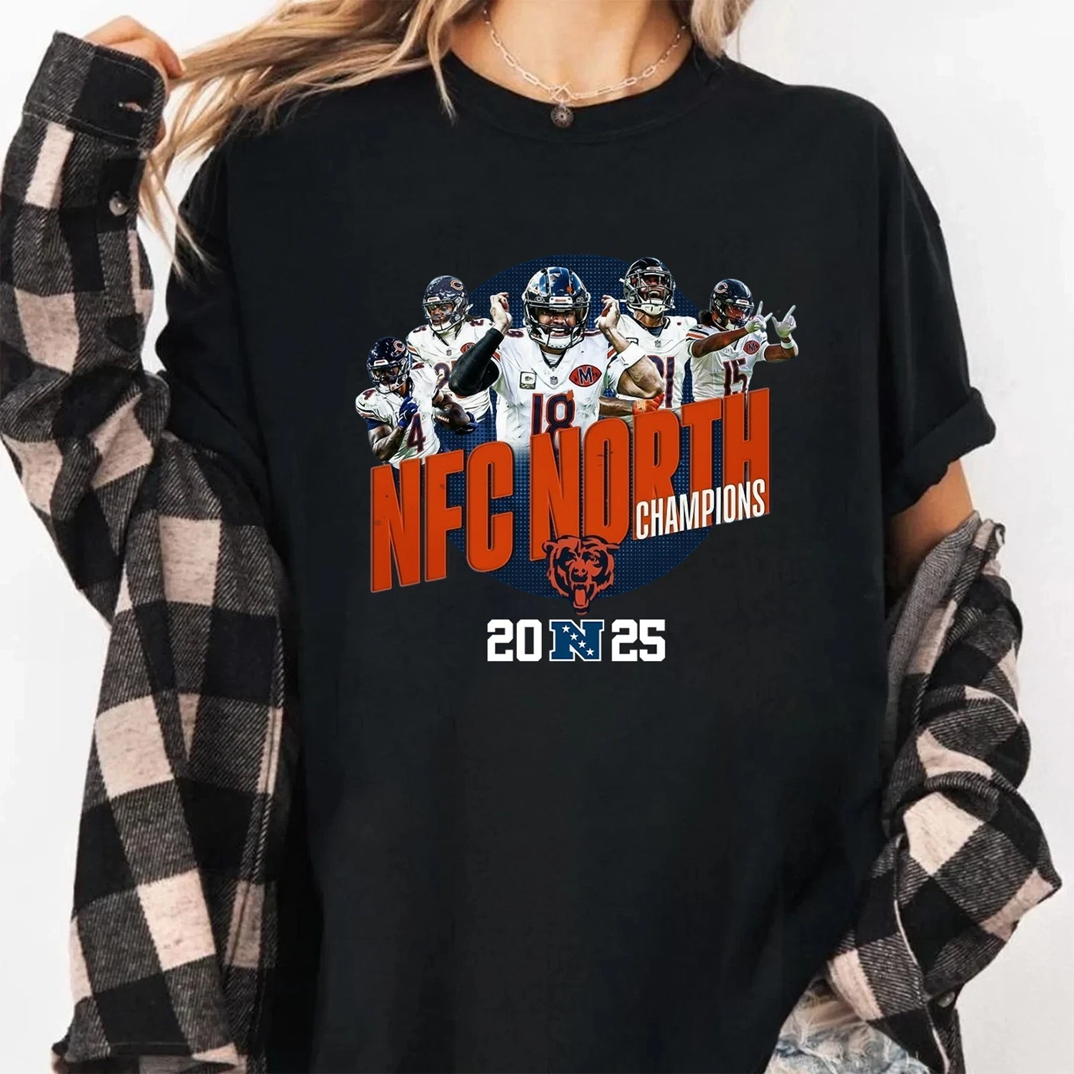 Chicago Bears 2025 NFC North Division Champions T-Shirt